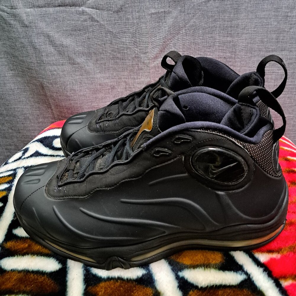 %Size 12 Men Nike Total Air Foamposite Max 2011 Black Anthracite FLAW / A 27 - Picture 2 of 16